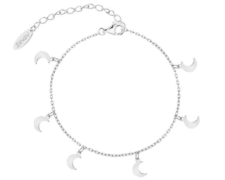 Rhodium Plated Silver Bracelet 