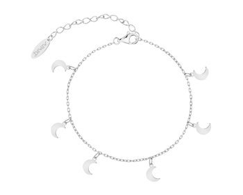 Rhodium Plated Silver Bracelet 