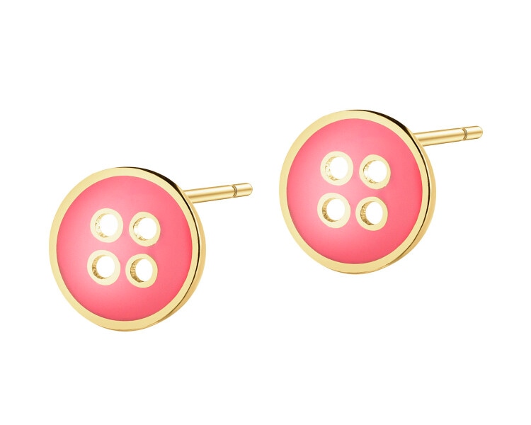 9 K Yellow Gold Earrings 