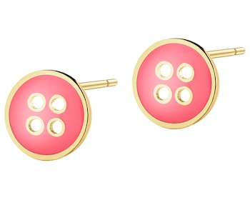 9 K Yellow Gold Earrings 