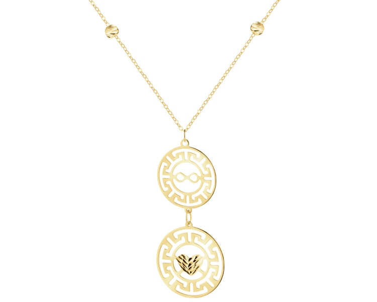 9 K Yellow Gold Necklace 