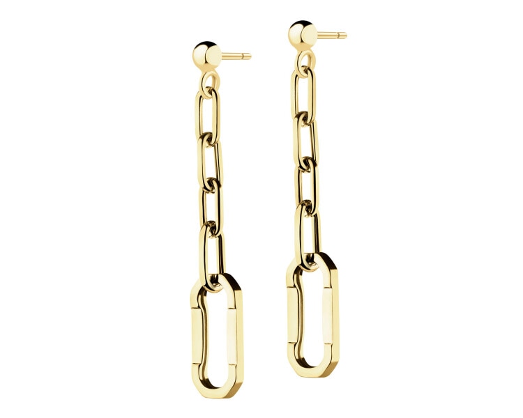 9 K Yellow Gold Dangling Earring 