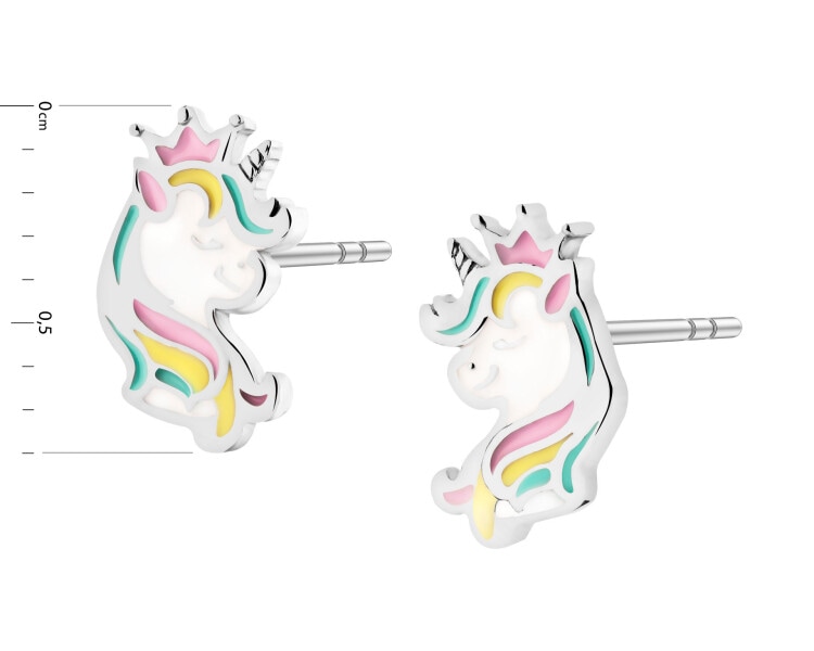 Rhodium Plated Silver Earrings