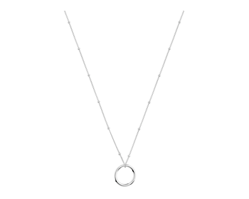 Rhodium Plated Silver Necklace 