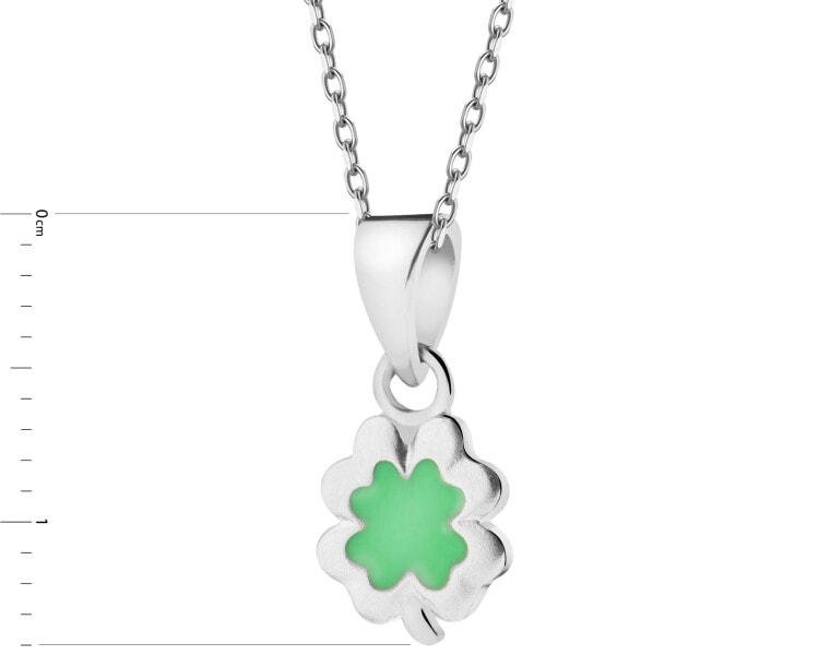 Rhodium Plated Silver Pendant