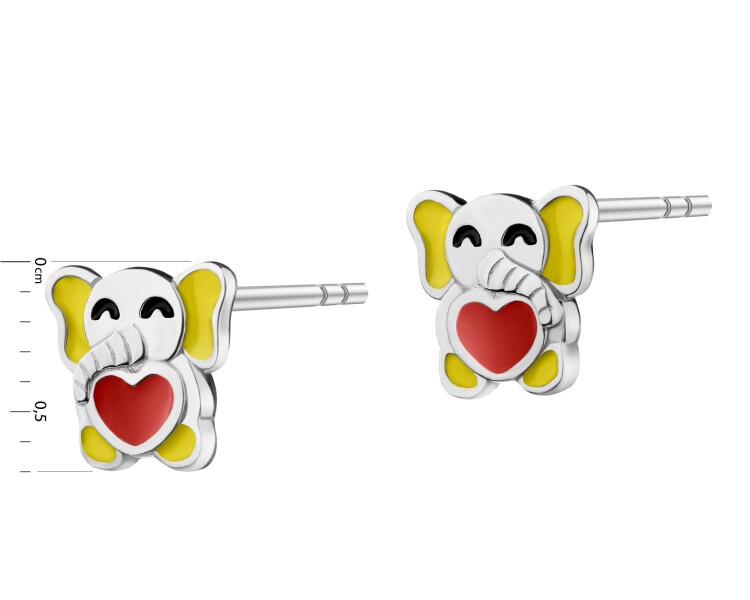 Rhodium Plated Silver Earrings