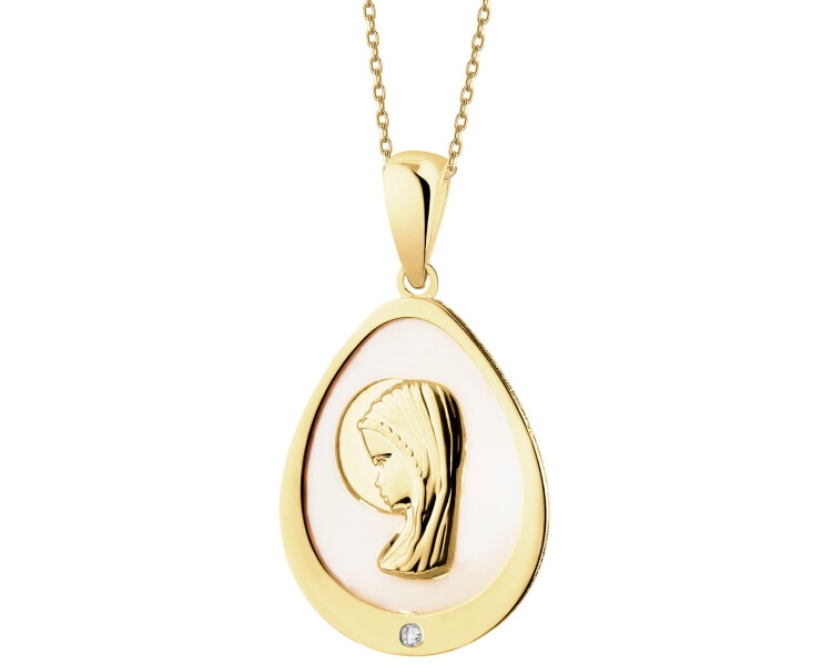 9 K Yellow Gold Pendant 