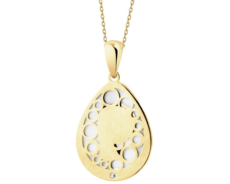 9 K Yellow Gold Pendant 