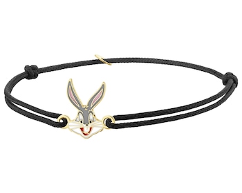 9K Bracelet with Enamel and Yellow Gold Elements - Looney Tunes, Bugs Bunny, Warner Bros. Discovery