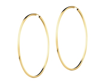 9 K Yellow Gold Hoop Earring 