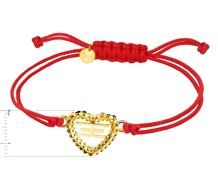 Bransoletka ze stali szlachetnej - serce