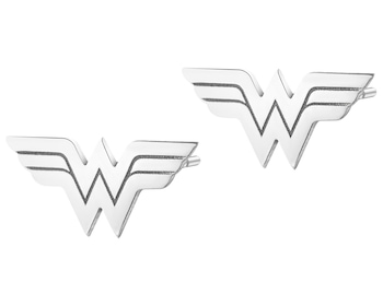 Kolczyki srebrne - DC, Wonder Woman, Warner Bros. Discovery