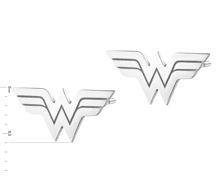 Silver earrings - DC, Wonder Woman, Warner Bros. Discovery