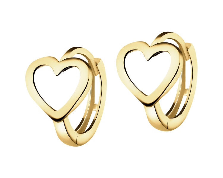 8 K Yellow Gold Earrings 