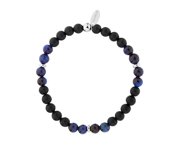 Stainless Steel Bracelet with Agate