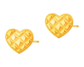 8 K Yellow Gold Earrings 