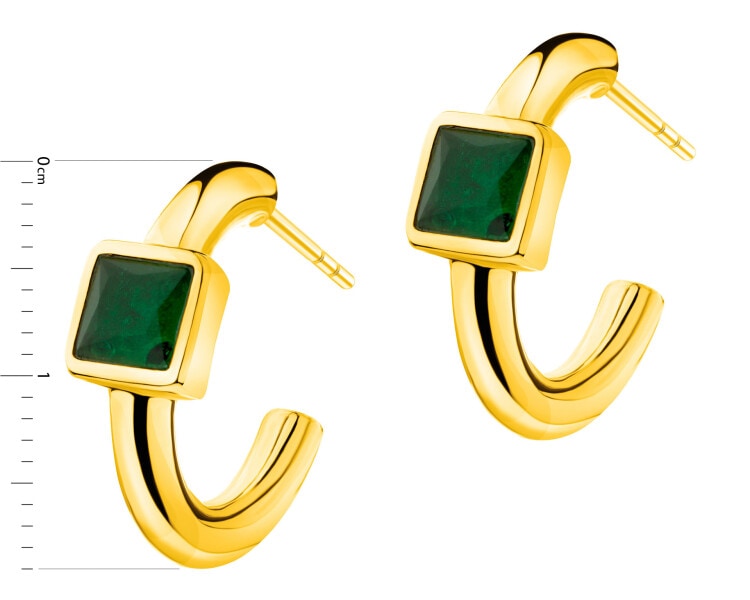 Náušnice z ušlechtilé oceli se zirkony