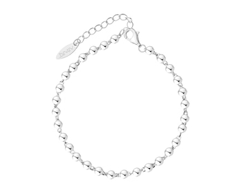 Rhodium Plated Silver Bracelet 