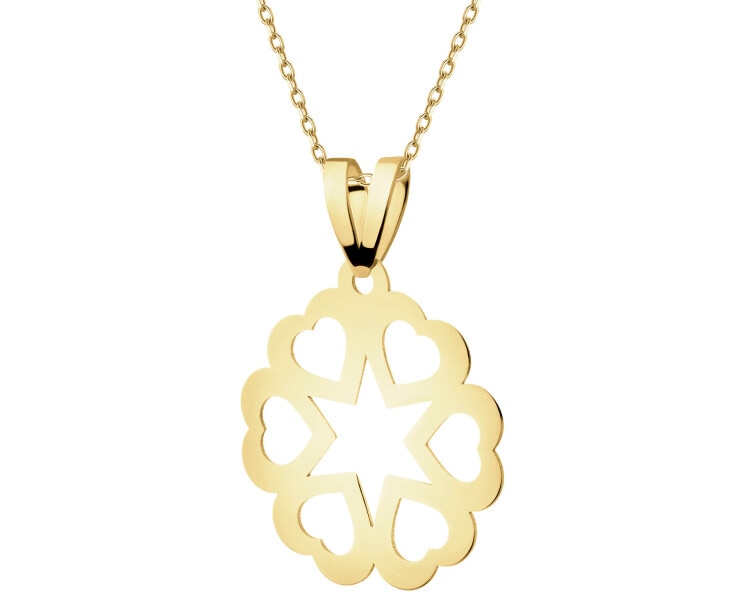 8 K Yellow Gold Pendant 