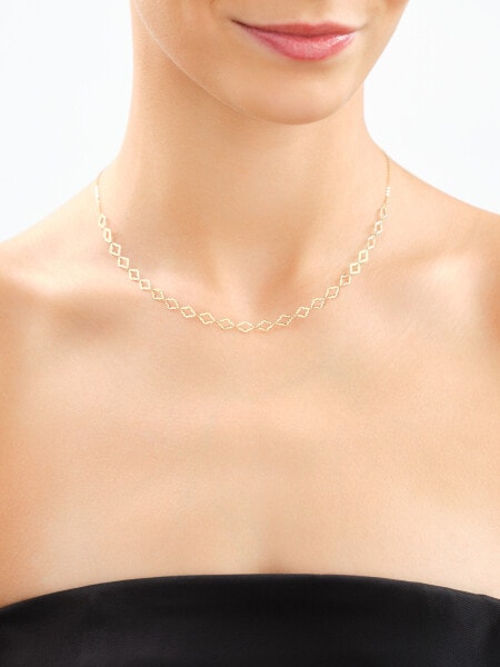 9 K Yellow Gold Necklace 