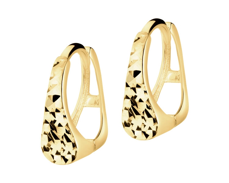 8 K Yellow Gold Earrings 