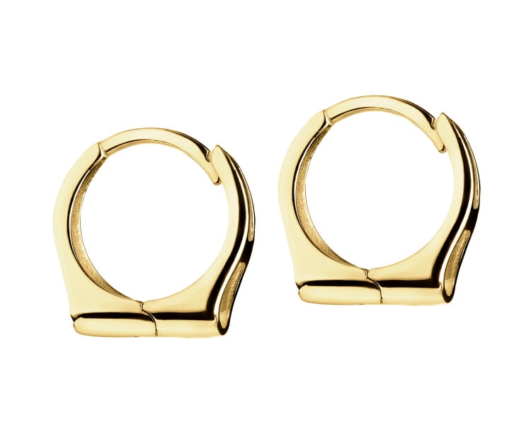 8 K Yellow Gold Earrings 