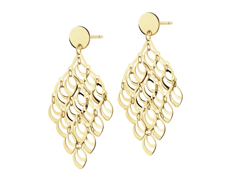 14 K Yellow Gold Dangling Earring 