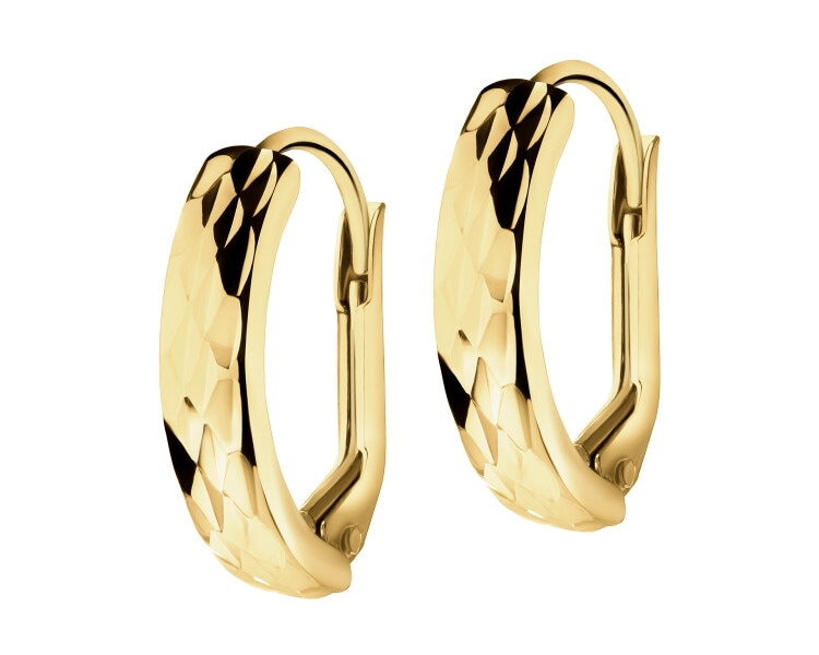 14 K Yellow Gold Earrings 