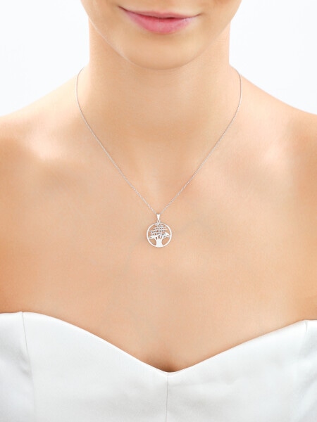 14 K Rhodium-Plated White Gold Pendant 