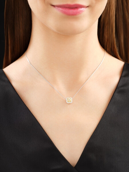 Přívěsek ze žlutého a bílého zlata s diamanty - 0,60 ct - ryzost 585