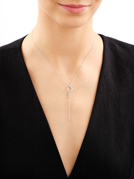 Rhodium Plated Silver Necklace 