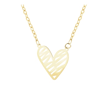 9 K Yellow Gold Necklace 