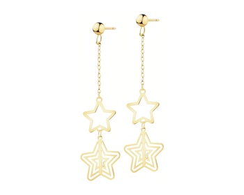 9 K Yellow Gold Dangling Earring 