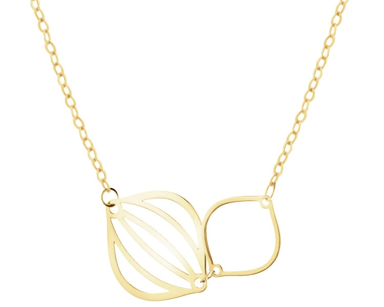 9 K Yellow Gold Necklace 