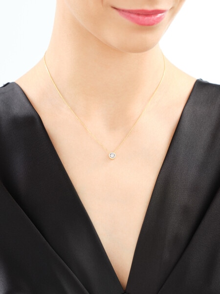 585  Necklace with Diamond - 0,10 ct - fineness 375