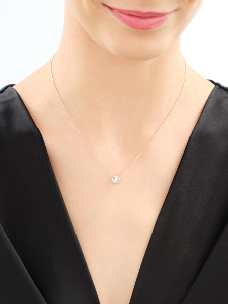 585  Necklace with Diamond - 0,10 ct - fineness 375