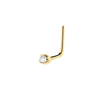 9 K Yellow Gold Earring with Cubic Zirconia