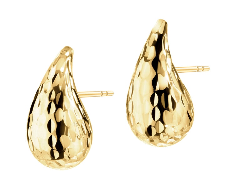 14 K Yellow Gold Earrings 