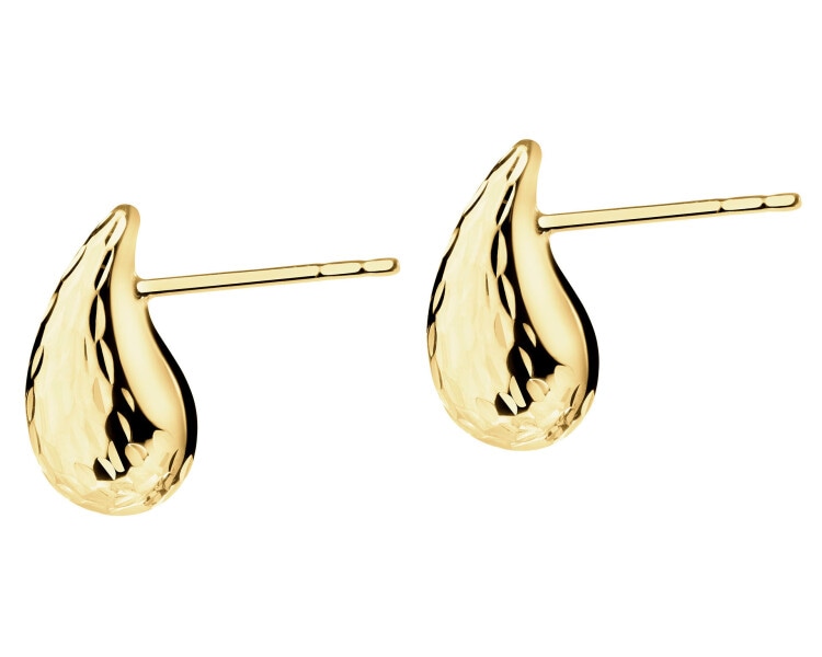 14 K Yellow Gold Earrings 