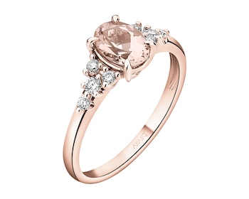 14 K Pink Gold Ring  - fineness 14 K