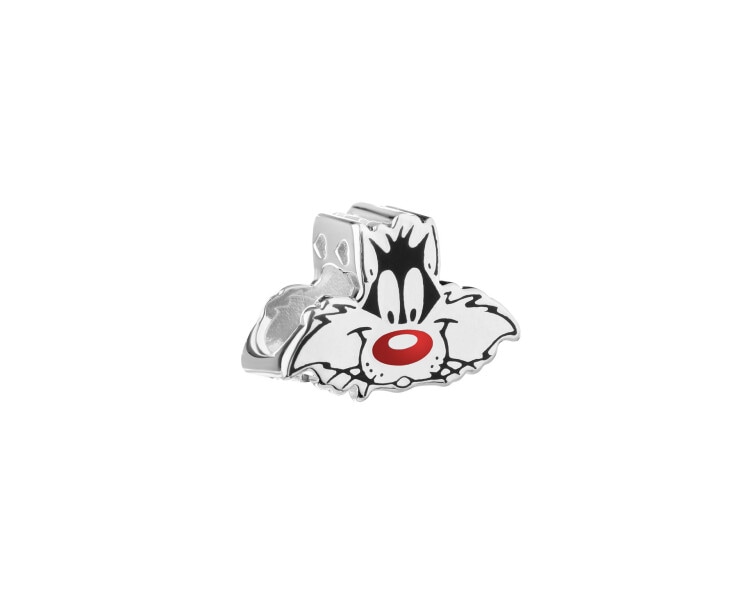 Stříbrný přívěsek beads s emailem - Looney Tunes, Sylvester, Warner Bros. Discovery