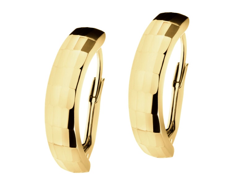 14 K Yellow Gold Earrings 