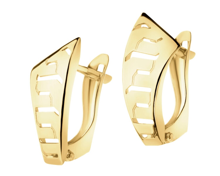 14 K Yellow Gold Earrings 