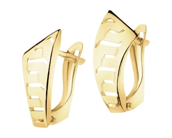 14 K Yellow Gold Earrings 