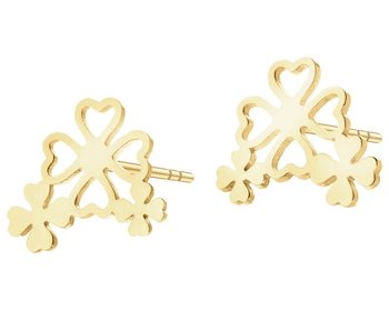 8 K Yellow Gold Earrings 