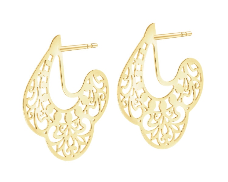 14 K Yellow Gold Dangling Earring 