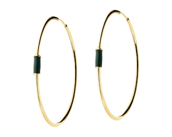 9 K Yellow Gold Hoop Earring 