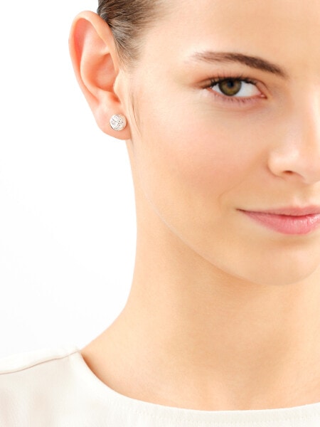 14 K Rhodium-Plated White Gold Earrings 