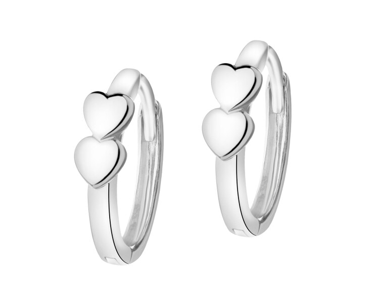 Rhodium Plated Silver Earrings 