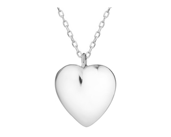 Rhodium Plated Silver Necklace 